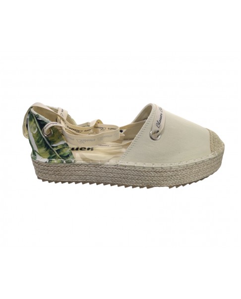 BLAUER SPRING scarpe espadrilles schiava floreal donna canvas corda