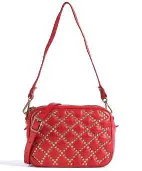  Campomaggi Prestige Borsa a spalla pelle di vacchetta grana rosso  
