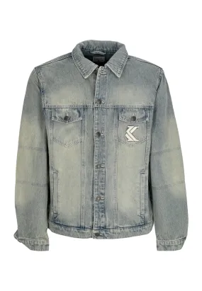 Giubbotto Jeans Uomo Og Os Padded Denim Jacket Blue Sand