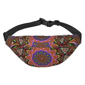Kaleidoscope Marsupio per donne uomini marsupio cintura regolabile casual marsupio marsupio per viaggi escursionismo marsupio ma