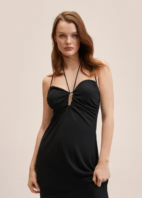 Vestito dettaglio increspato
